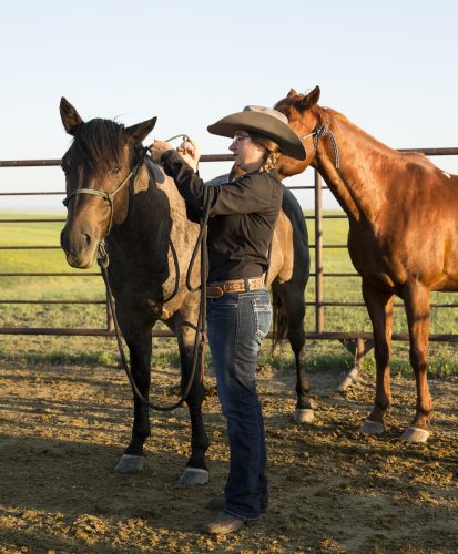 kelsey ducheneaux, the dx ranch, shot by kate byars for western horseman